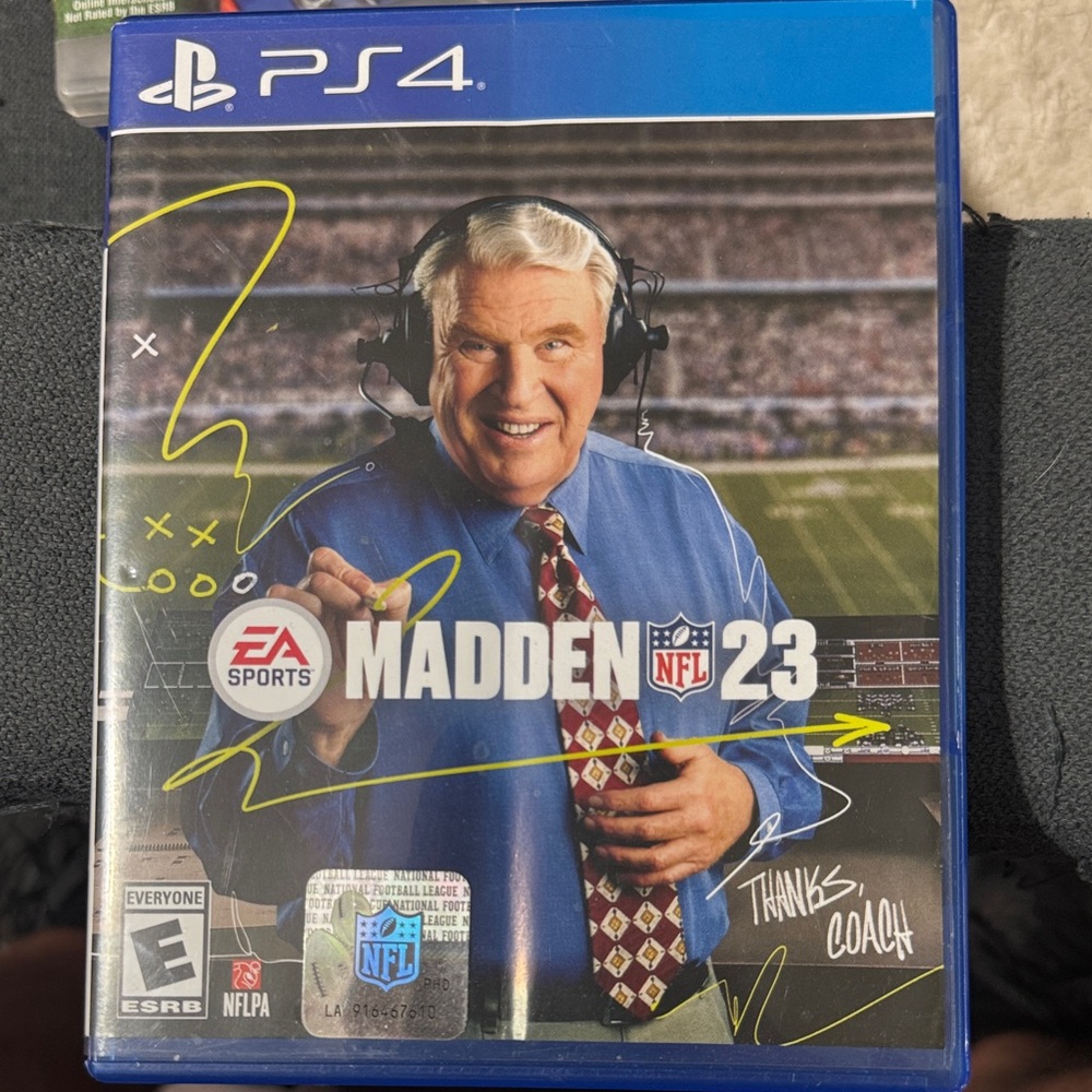 Madden NFL 23 PS4 Game - Blue and Yellow Cover